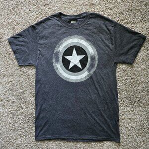 Marvel - Men's Medium Captain America T-shirt  Superhero Avengers Shield